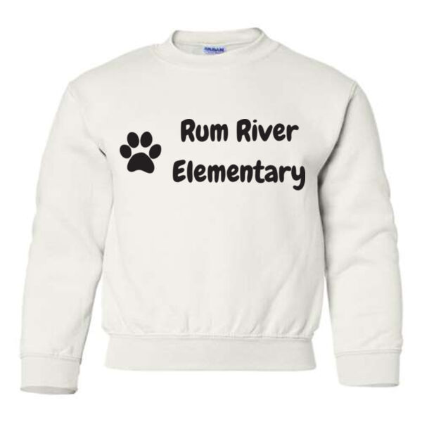 Gildan Youth Heavy Blend Crewneck Sweatshirt - Printed Logo Thumbnail