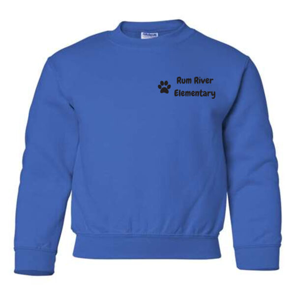 Gildan Youth Heavy Blend Crewneck Sweatshirt - Printed Logo Thumbnail