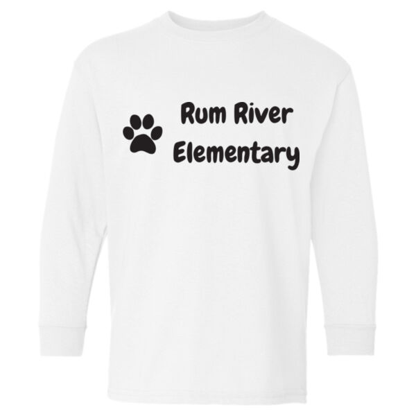 Gildan Youth Heavy Cotton Long Sleeve T Shirt - Printed Logo Thumbnail