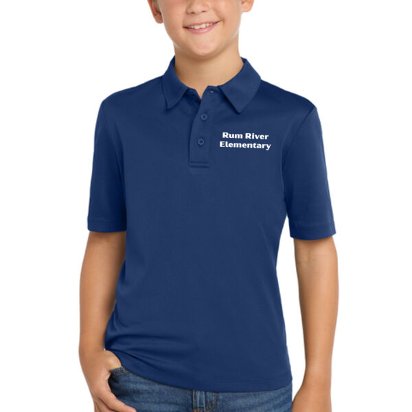 Port Authority Youth Silk Touch Performance Polo - Embroidered Logo Thumbnail